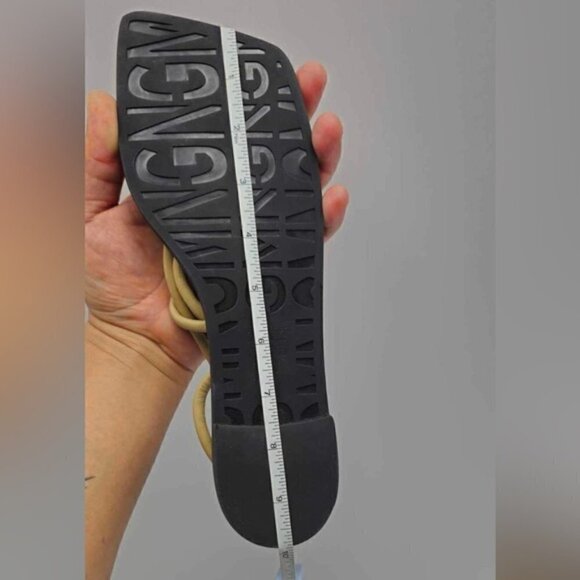 Mango - Ladies, Paula Leather Strappy Flat - Beige. Size: 8.5 (US). NIB - Picture 7 of 11